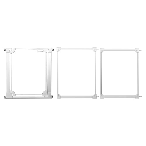 Acrylic Pet Gate for Stairs & Doorways, Freestanding Safe BER with Auto Close, Wall Protectors, Easy Install, Adjustable 73-84.9 X 77cm, &
