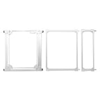 Acrylic Pet Gate for Stairs & Doorways, Freestanding Safe BER with Auto Close, Wall Protectors, Easy Install, Adjustable 73-84.9 X 77cm, &