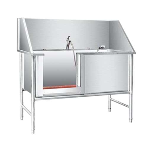 Dog Bathtub Station Dog Pet Washing Grooming Station for Home,Dog Grooming Bathtub Station Professional Stainless Steel Dog Washing Station