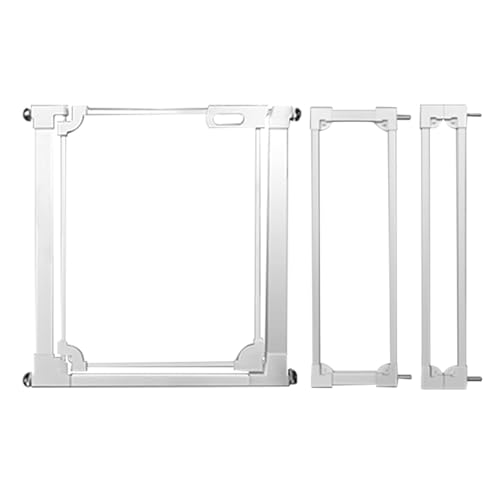 Acrylic Pet Gate for Stairs & Doorways, Freestanding Safe BER with Auto Close, Wall Protectors, Easy Install, Adjustable 73-84.9 X 77cm, &