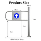 Swing Safety Gate,Automatic Closing Safety Swing Gate - Spring-Loaded 1-Way Access Door for Supermarkets, Libraries & Commercial Spaces - Durable Secure Entry Solution for High-Traffic Area
