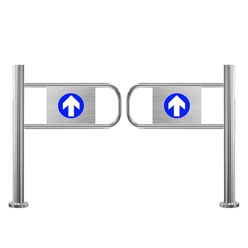 Swing Safety Gate,Automatic Closing Safety Swing Gate - Spring-Loaded 1-Way Access Door for Supermarkets, Libraries & Commercial Spaces - Durable Secure Entry Solution for High-Traffic Area