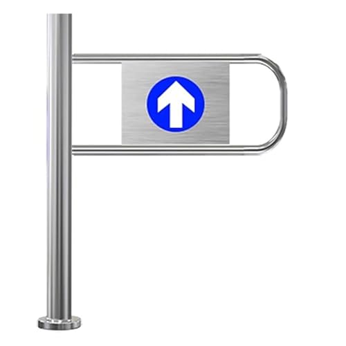 Swing Safety Gate,Automatic Closing Safety Swing Gate - Spring-Loaded 1-Way Access Door for Supermarkets, Libraries & Commercial Spaces - Durable Secure Entry Solution for High-Traffic Area