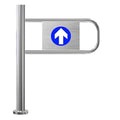 Swing Safety Gate,Automatic Closing Safety Swing Gate - Spring-Loaded 1-Way Access Door for Supermarkets, Libraries & Commercial Spaces - Durable Secure Entry Solution for High-Traffic Area