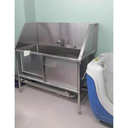 Dog Bathtub Station Dog Pet Washing Grooming Station for Home,Dog Grooming Bathtub Station Professional Stainless Steel Dog Washing Station