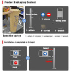 Swing Safety Gate,Automatic Closing Safety Swing Gate - Spring-Loaded 1-Way Access Door for Supermarkets, Libraries & Commercial Spaces - Durable Secure Entry Solution for High-Traffic Area