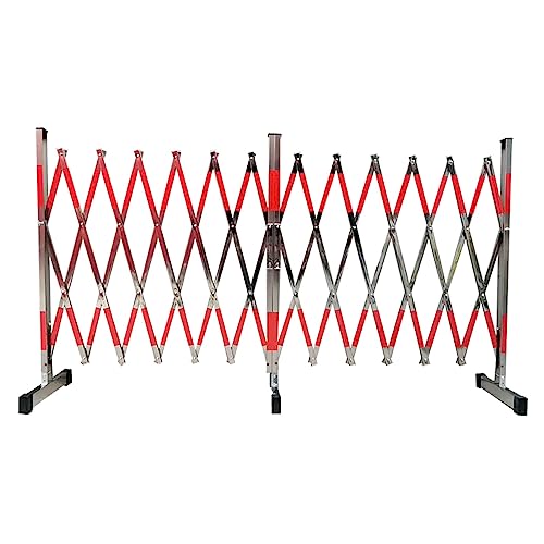 Retractable Stainless Steel Traffic Barrier, Foldable Door with Extendable Metal Posts, Ideal for Garages, Schools, Malls - P-Silver-5m Safety Solution
