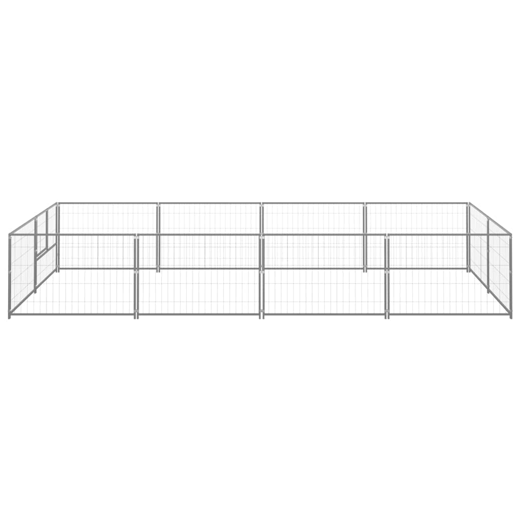 Outdoor Dog Kennel,Heavy Duty Outdoor Kennel,Outdoor Dog Fence,Pet Kennel,Exercise Pens for Dogs,with a Door,Lockable Latch System, Steel 119 ft2