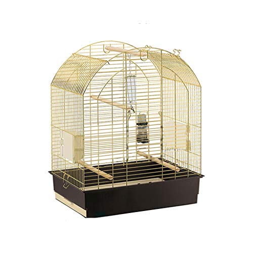 Bird Cage Bird Cage Stainless Steel Large Parrot Thrush Pigeon Villa Portable Small Sized Birds Travel Cage Pet Home Birdcages Decor,A
