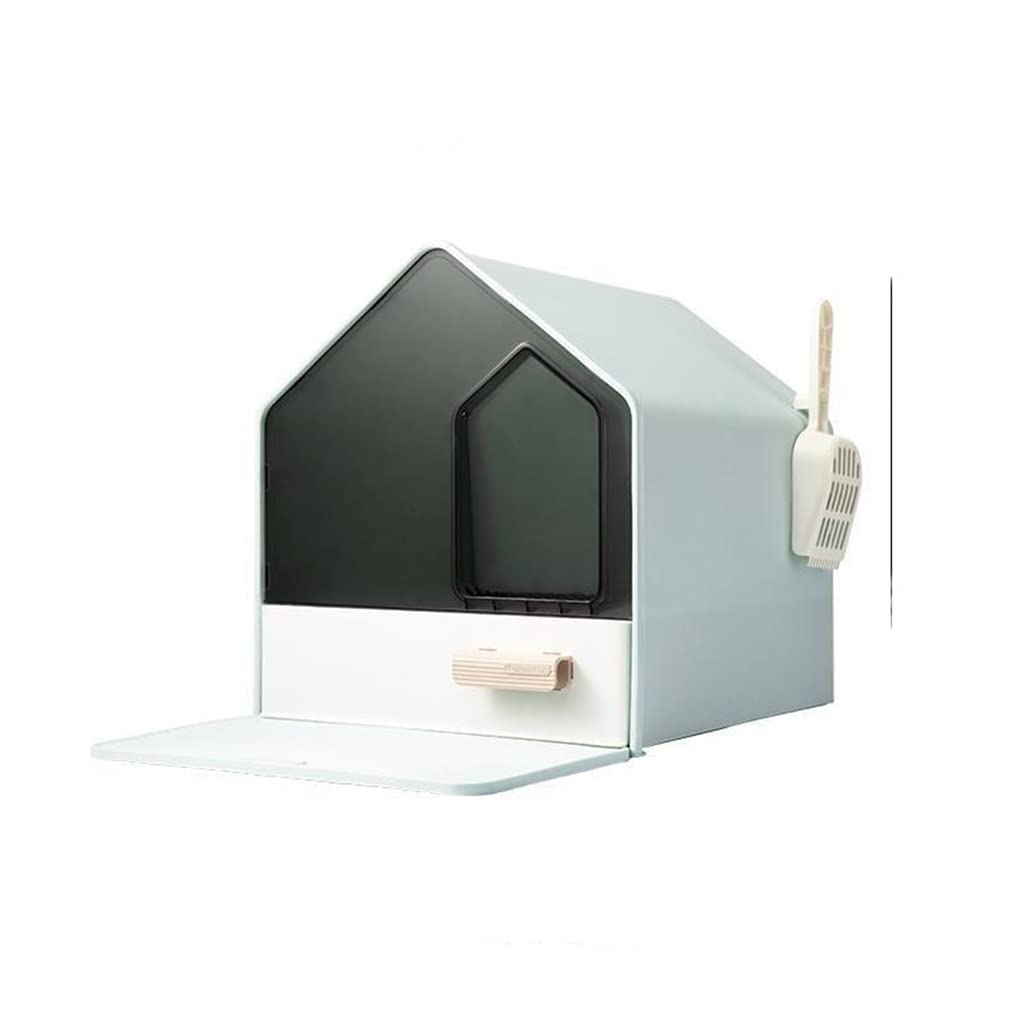 Fully Enclosed Cats Litter Box Drawer Type Cats Toilet Anti Splash High Fence Pet Toilet Tray (Color : C Size : Less Than 12 catties) (B Less than 12 catties)