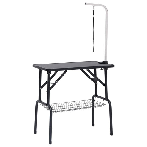 Animals & Pet Supplies,Pet Supplies,Pet Grooming Supplies,Adjustable Dog Grooming Table with 1 Loop and Basket