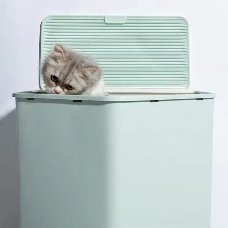Fully Enclosed Cats Litter Box Drawer Type Cats Toilet Anti Splash High Fence Pet Toilet Tray (Color : C Size : Less Than 12 catties) (B Less than 12 catties)