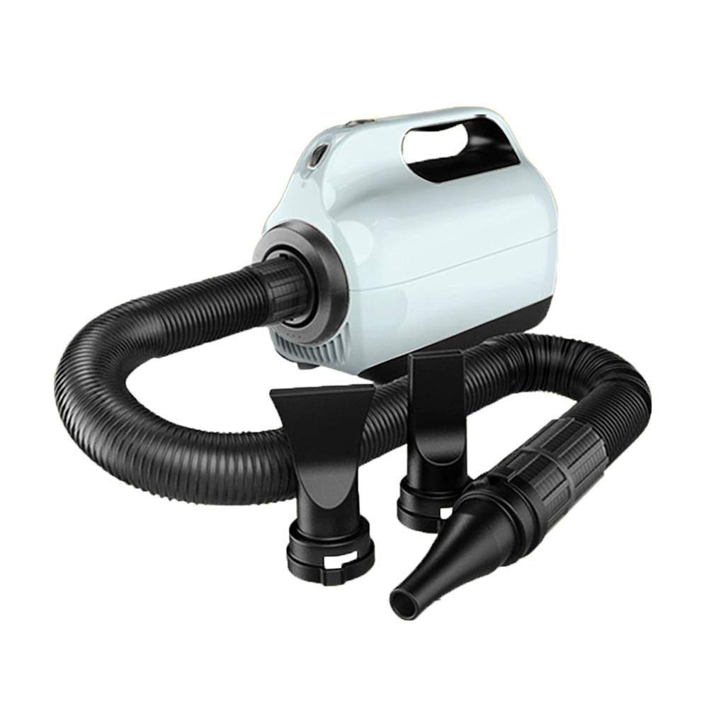 Dog Hair Dryer 2200W Variable Speed Cat Pet Grooming Hair Dryer Hairdryer Motorbike Motor Heater Blaster Fur Blower with 2 Gear Temperature Flexible Hose and 3 Nozzles,Green