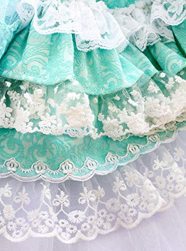 Princess Pet Dog Wedding Dress Cats Dress Puppy Skirt Clothes Pet Tutu Skirt Bride Costume Supplies (Size : Large) (XX)