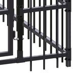 Large Outdoor Dog Kennel, Heavy Duty Powder-Coated Steel Pet Playpen for Backyard, Durable Enclosure for Dogs, Cats and Small Animals, 153.9 x 78.7 x 89.8 Inches