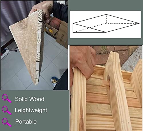 Extra Wide Dog Ramps for Cars, Wooden Threshold & Curb Ramps, Anti-Skid Door Transition Ramp for Wheelchairs & Mobility Scooters, Heavy Duty Pet Access Solution