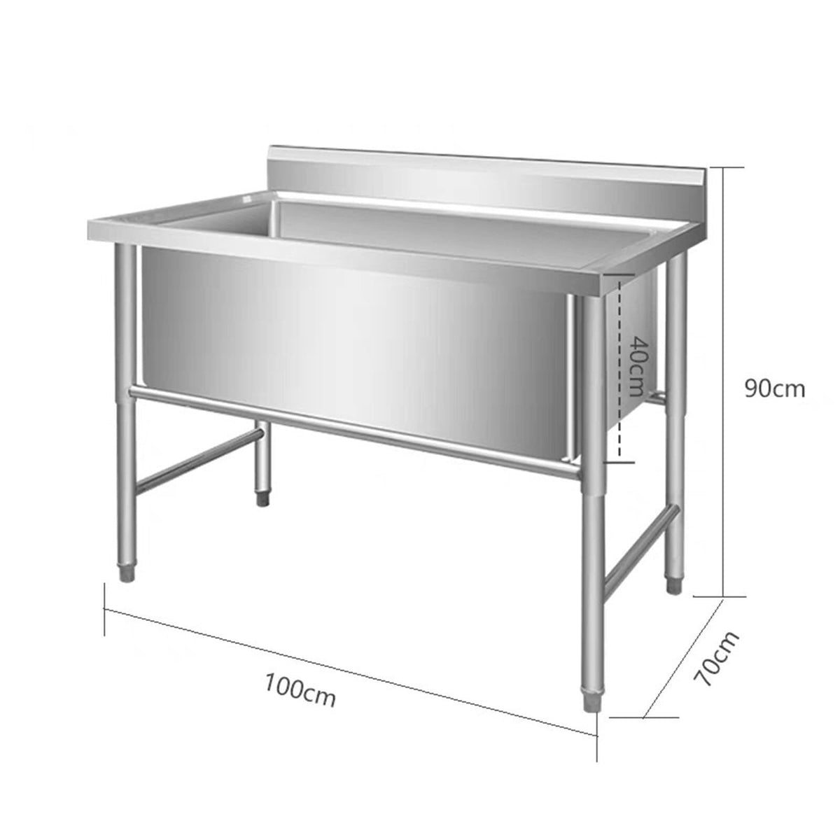 Pet Bathing Station Dog Grooming Tub, Professional Stainless Steel Pet Bath Tub,Dog Washing Tub with Faucet Accessories