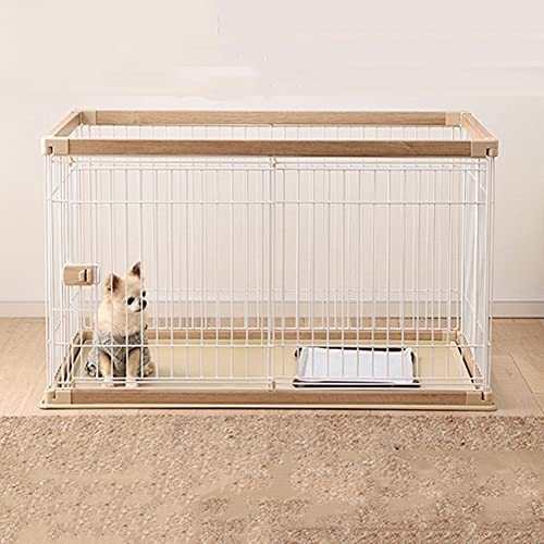 pet Crate Dog Cage Crate, 47" Extra Large Dog Kennels with Safety Doors, Indoor Dog House for Medium Small Dog and Cat for Training