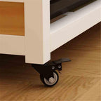 Dog Kennel Large White/Black Steel Square Tube Base Dog Crate Pet Indoor Small & Medium Top with Storage Home Kennel for Home Use(White)