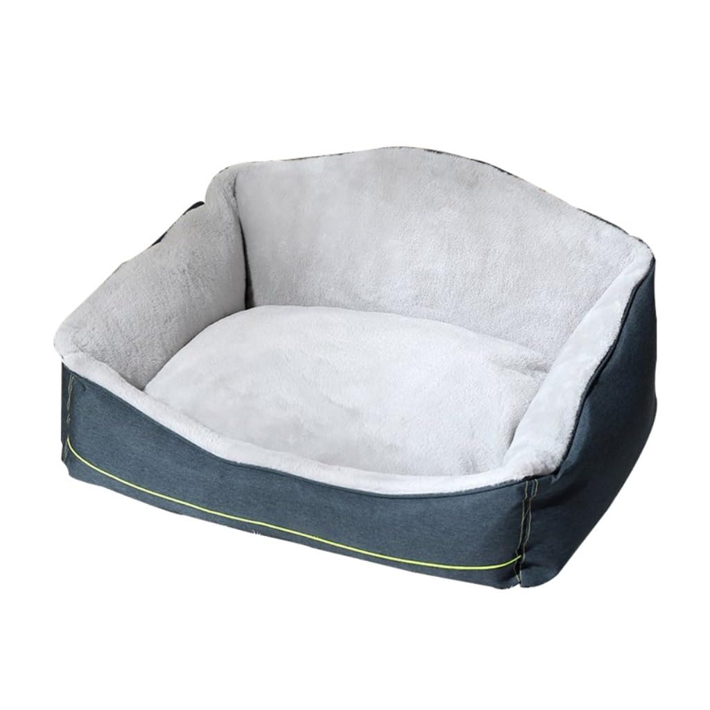 Dog Bed Kennel Autumn and Winter Soft Warm Large Dog Detachable Washable Dog Mattress Sofa Pet Supplies Pet Bed (Color : One Color, Size : 75cm*60cm*39cm) (One Color 90cm*70cm*41cm)