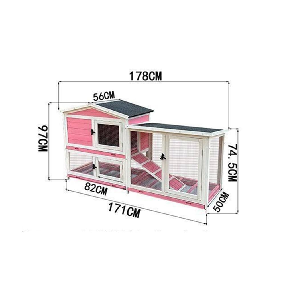 Hen House Premium Outdoor Pet Rabbit Cage The Perfect Home Villa & Snuggly Nest for Your Beloved Bunny Large Poultry Cage