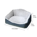 ALLC Dog Bed Kennel Autumn and Winter Soft Warm Large Dog Detachable Washable Dog Mattress Sofa Pet Supplies Cozy Sleeping Pet Bed for Cat and Dog (Color : One Color, Size : 75cm*60cm*39cm)