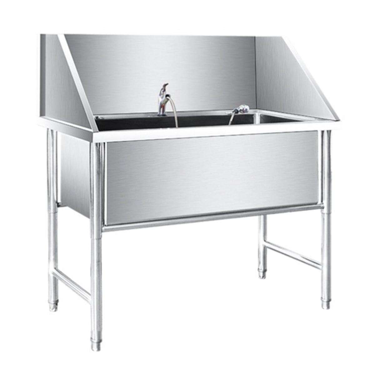 Stainless Steel Dog pet Grooming Bath tub,Dog Wash Sink Station,Pet Bathing Tub,Washing Sink for Home,Dog Washing Station Pet Bath Tub,Professional Stainless St,Depth 40cm/15.7in-100cm/39.4in