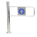 Springloaded Metal Swing Gateautomatic Safety Gate for Markets Librariessecure Access for Pedestrians in Scenic Areas Durable Reliable Design.Right-90×97 Cm