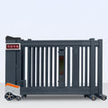 QIGONG Automatic Aluminum Sliding Gate, Wall Mount, 63x39 Inches, 15 Pounds, Retractable Security Barrier for Industrial Driveway Entry