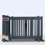QIGONG Automatic Aluminum Sliding Gate, Wall Mount, 63x39 Inches, 15 Pounds, Retractable Security Barrier for Industrial Driveway Entry