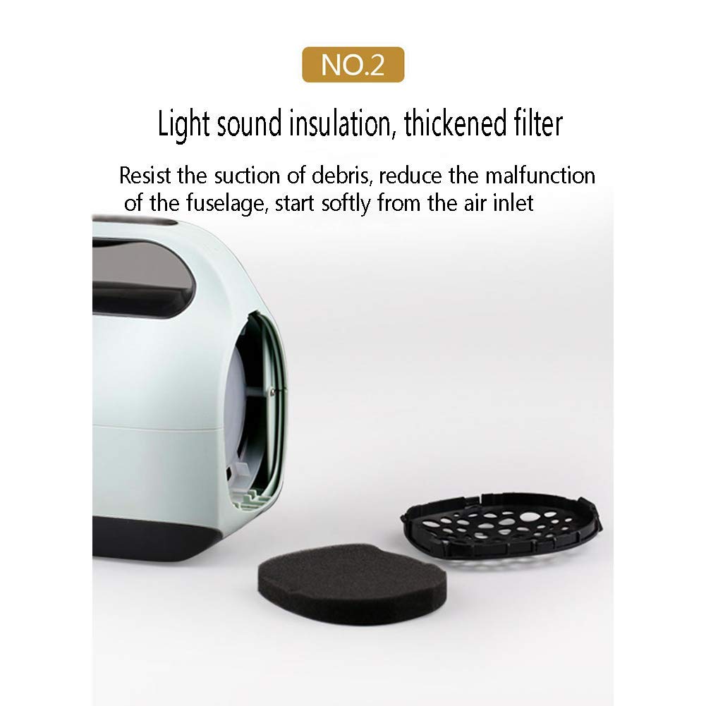 Dog Hair Dryer 2200W Variable Speed Cat Pet Grooming Hair Dryer Hairdryer Motorbike Motor Heater Blaster Fur Blower with 2 Gear Temperature Flexible Hose and 3 Nozzles,Green