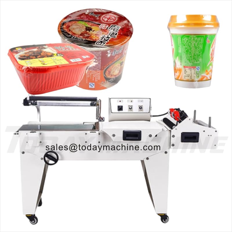 Semi Auto Film Shrink Wrapping Machine Pet Bottle Heat Tunnel for Beverage Bottles