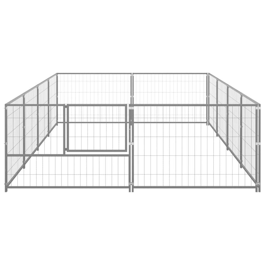 Outdoor Dog Kennel,Heavy Duty Outdoor Kennel,Outdoor Dog Fence,Pet Kennel,Exercise Pens for Dogs,with a Door,Lockable Latch System, Steel 119 ft2