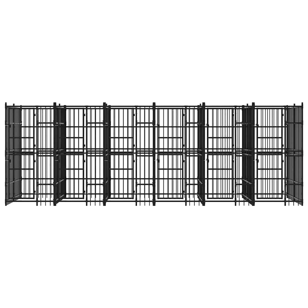 Steel Dog Kennel 119 ft² Outdoor Lockable