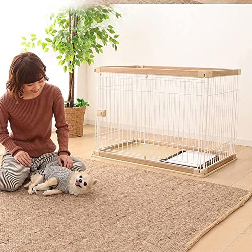 pet Crate Dog Cage Crate, 47" Extra Large Dog Kennels with Safety Doors, Indoor Dog House for Medium Small Dog and Cat for Training