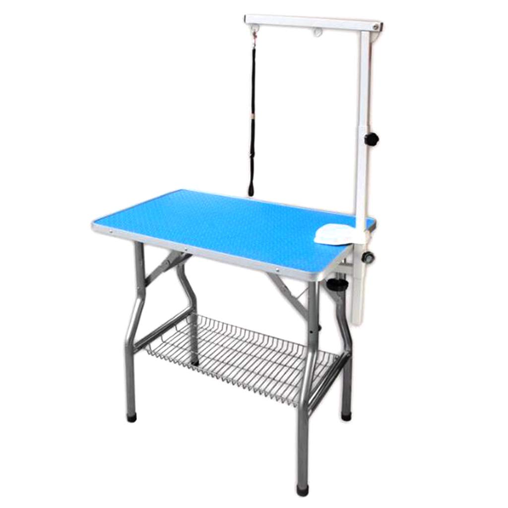 Pet Supplies Pet Grooming Table Dog, Professional Foldable Beauty Desk with Mesh Tray