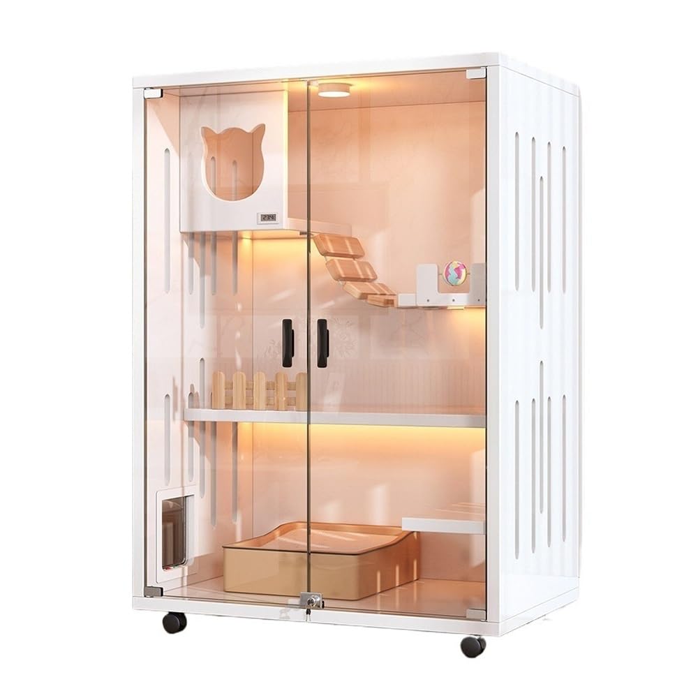 Cat House Full View Cat Villa Luxury Indoor House Large Cage Transform Your Pet’s Living Space