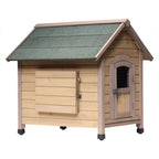 Dog Houses Large Outdoor Solid Wood Dog House Luxury Pet Shelter, Waterproof and Durable Pet House with Ventilation Out Windows, Easy to Install (Size : 130x120x110cm)