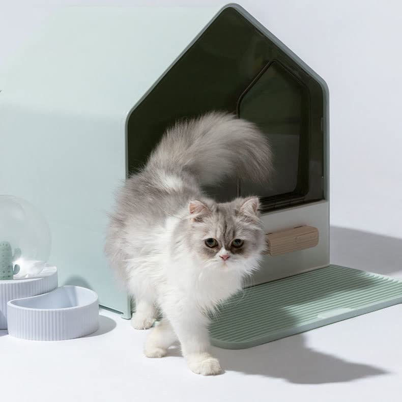 Fully Enclosed Cats Litter Box Drawer Type Cats Toilet Anti Splash High Fence Pet Toilet Tray (Color : C Size : Less Than 12 catties) (B Less than 12 catties)