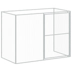 Homgoday Dog House with Run Anthracite 214x1069x181 cm Galvanised Steel, Outdoor Indoor Pet Puppy Dog House, Home Shelter Kennel Pet Shelter Type1 Animals & Pet Supplies