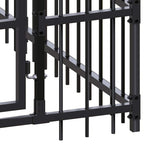 Large Outdoor Dog Kennel, Heavy Duty Powder-Coated Steel Pet Playpen for Big Breeds, Weatherproof Exercise Enclosure for Backyard, 302.4L x 75.6W x 78.7H inches