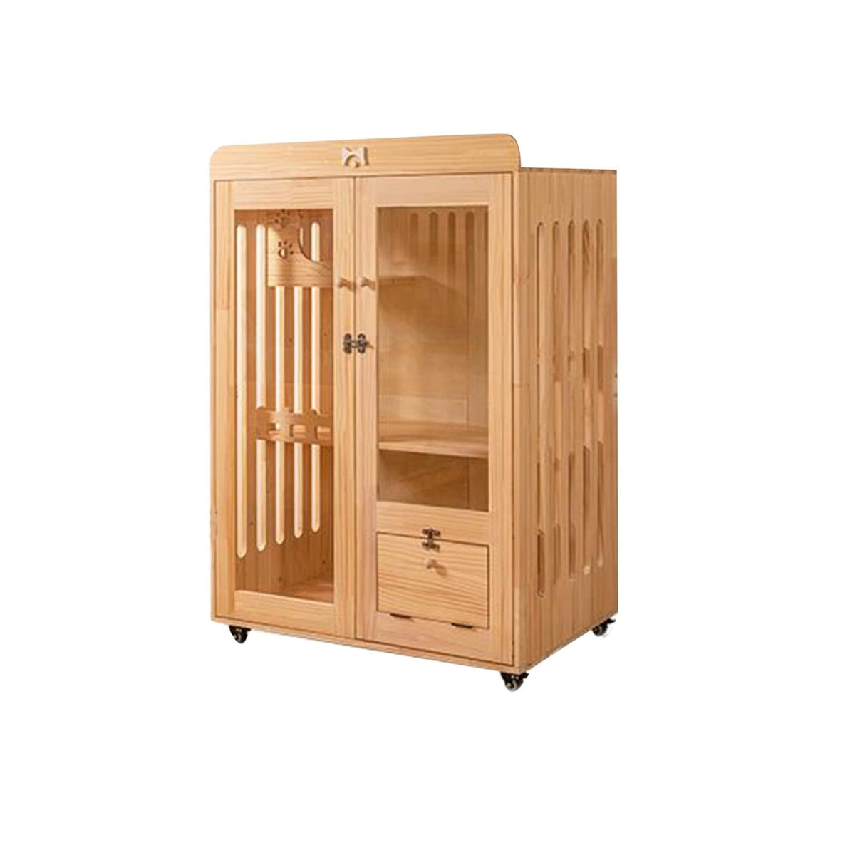 Cat Villa Cat House Cat cage cat Villa Does not Occupy Space for Household Indoor cat House cat Cabinet Kitten pet House Large Wooden Cat House (120X60X120CM)
