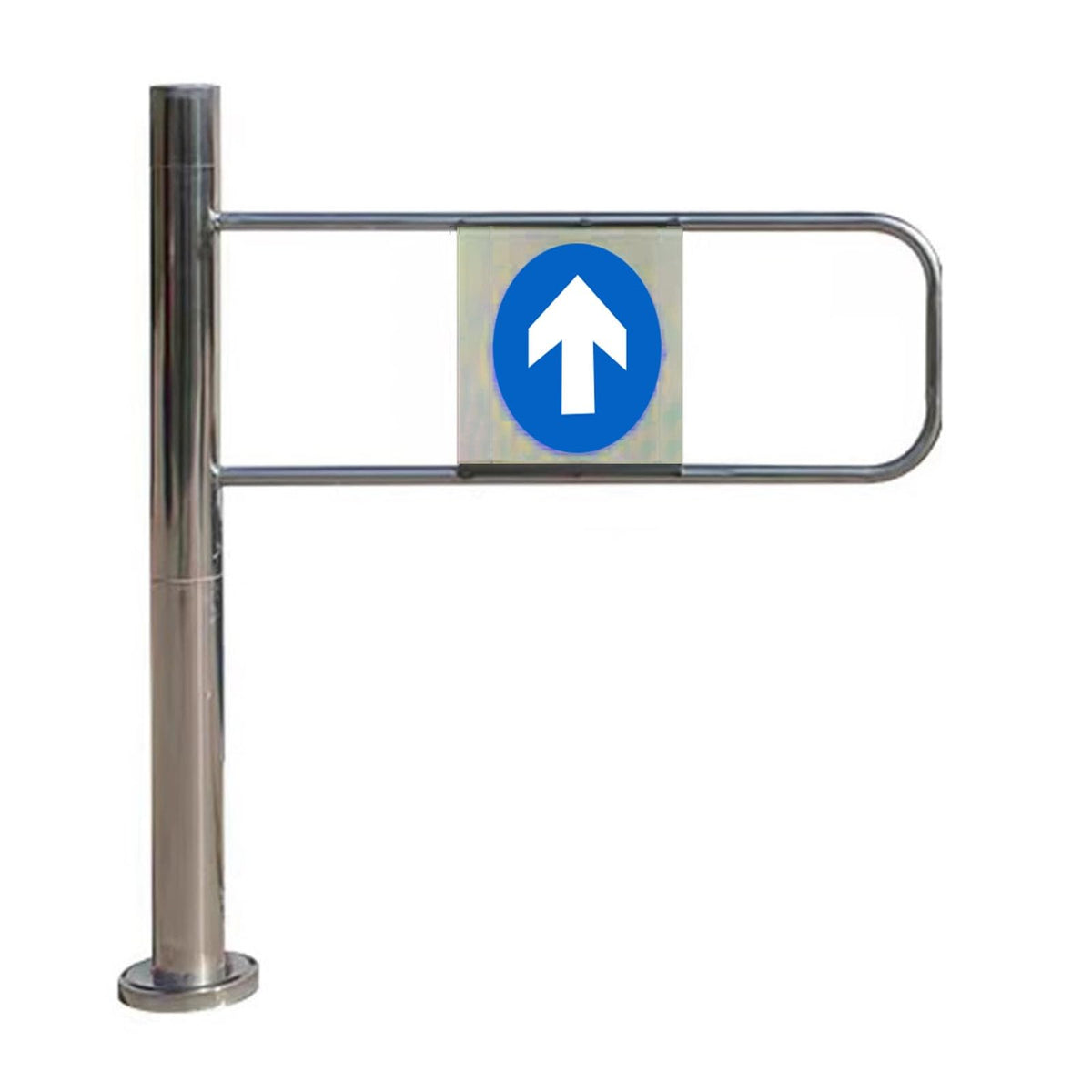 This Universal Stainless Steel 1Way Swing Gate 2043" Width RightHand Single Door Revolving Entrance Gate Enhanced Security for Safety and Durability