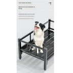 Pet Bed Dog Kennel Universal for All Seasons Winter Warm Cat Bed Off The Ground Dog Bed Pet Supplies Dog Camp Bed Pet Beds for Cats(White,XL120*65CM)