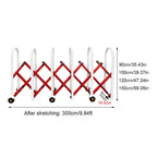 Security Barrier,Heavy-Duty Stainless Steel Retractable Traffic Fence, Adjustable Expandable Barricade for Airport, Driveway, Nursery - Durable Barrier Gate (Silver, 300x43x150cm)