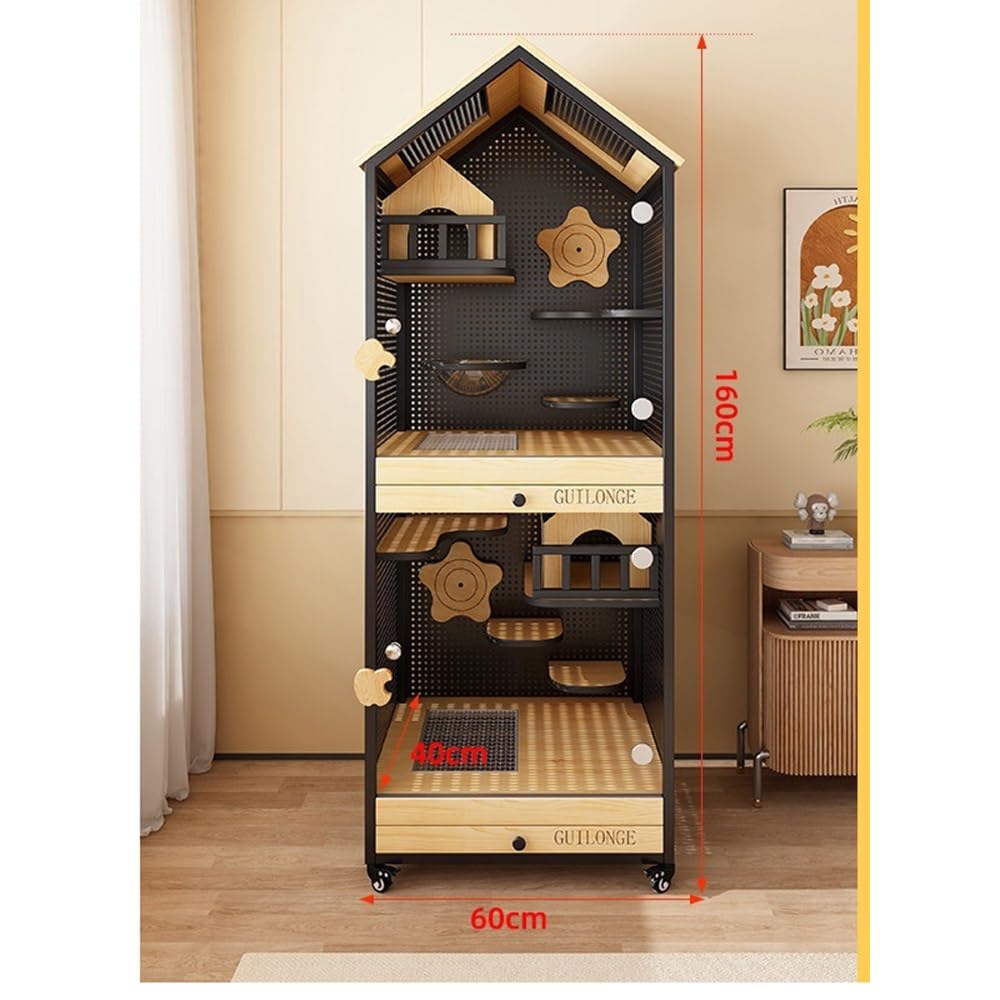 Luxury Pet House Panorama Cat Villa Luxury Cat House Spacious Indoor Cat Cage for Home Use