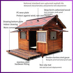 Dog Crate, Dog Cage Dog Crates Solid Wood Dog House Outdoor Rainproof Outdoor Pet Kennel Warm Large Dog Cage Winter Indoor Cage 6XL