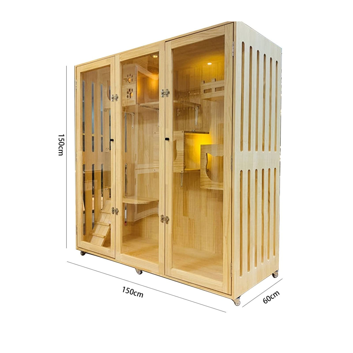 Cat House Cat Villa Home Indoor Pet Cat Cat Cage Multilayer Design Cat House Breathable Cat Litter House Cat Villa