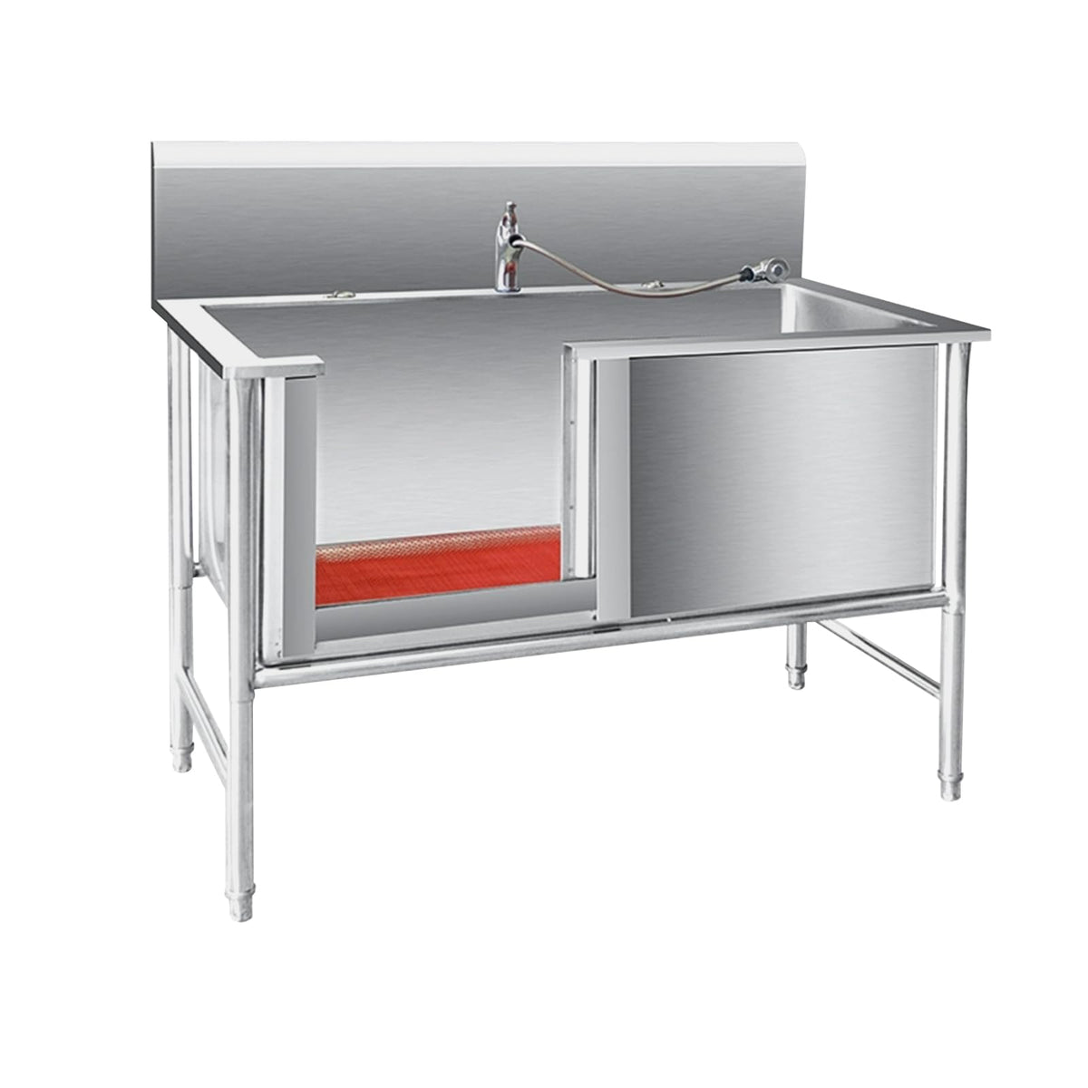 Dog Grooming Tub Stainless Steel Sink Professional Stainless Steel Pet Grooming Tub