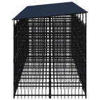 Large Dog Kennel Chicken coopruffland Dog kennelOutdoor Dog Kennel with Roof Steel 138.9 ft虏Suitable for Gardens and courtyards